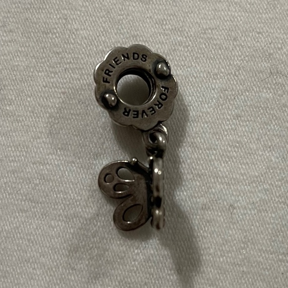 Friendship Forever Butterfly Half Pandora Charm - Picture 1 of 2